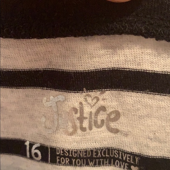 Justice Striped T-shirt - Picture 3 of 3